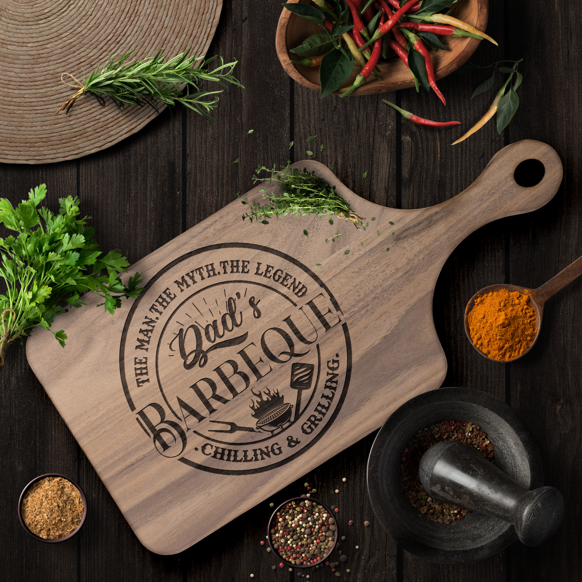 Dads_Barbeque_Paddle_Cutting_Board_Dark_Handle_H_Lifestyle_Mockup.png