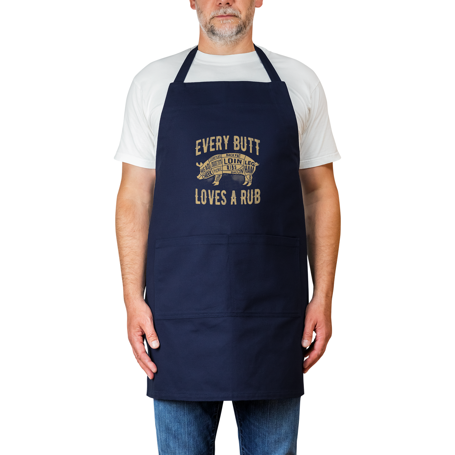 Every_Butt_Loves_a_Rub_Cotton_Apron_Navy_Model_Mockup.png