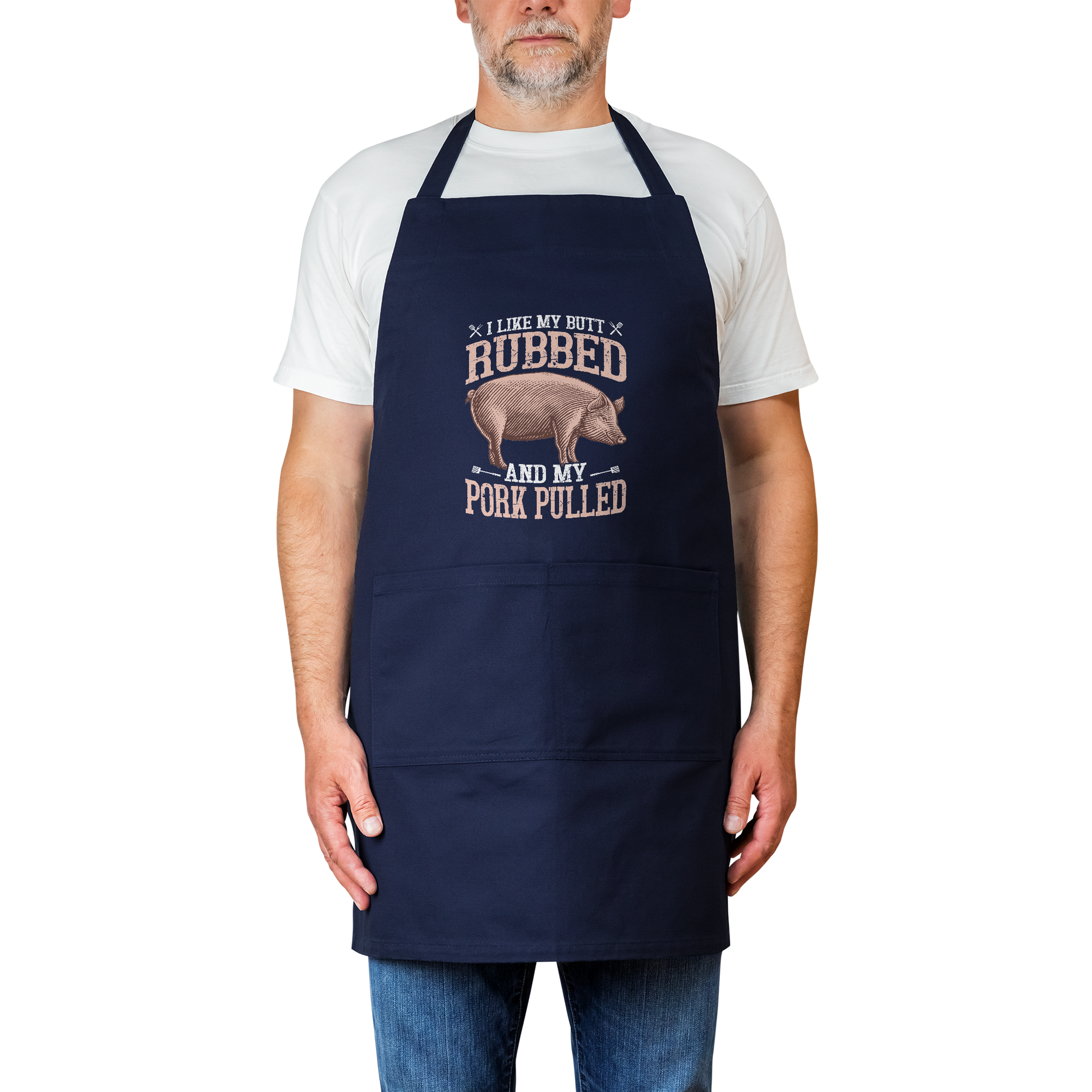 I_Like_My_Butt_Rubbed_Cotton_Apron_Navy_Model_Mockup.png