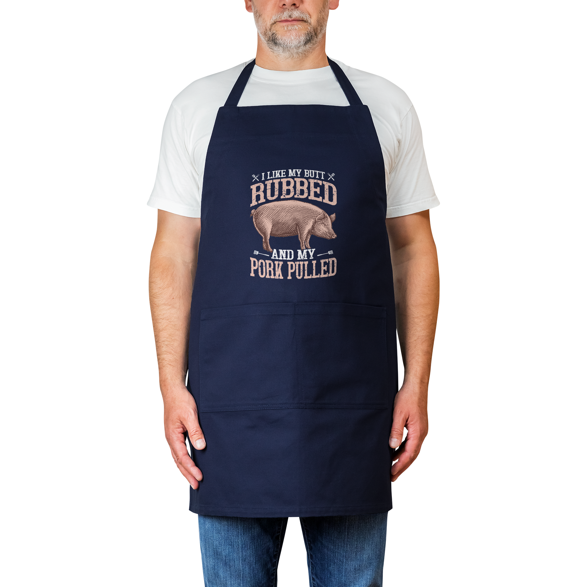 I_Like_My_Butt_Rubbed_Cotton_Apron_Navy_Model_Mockup.png