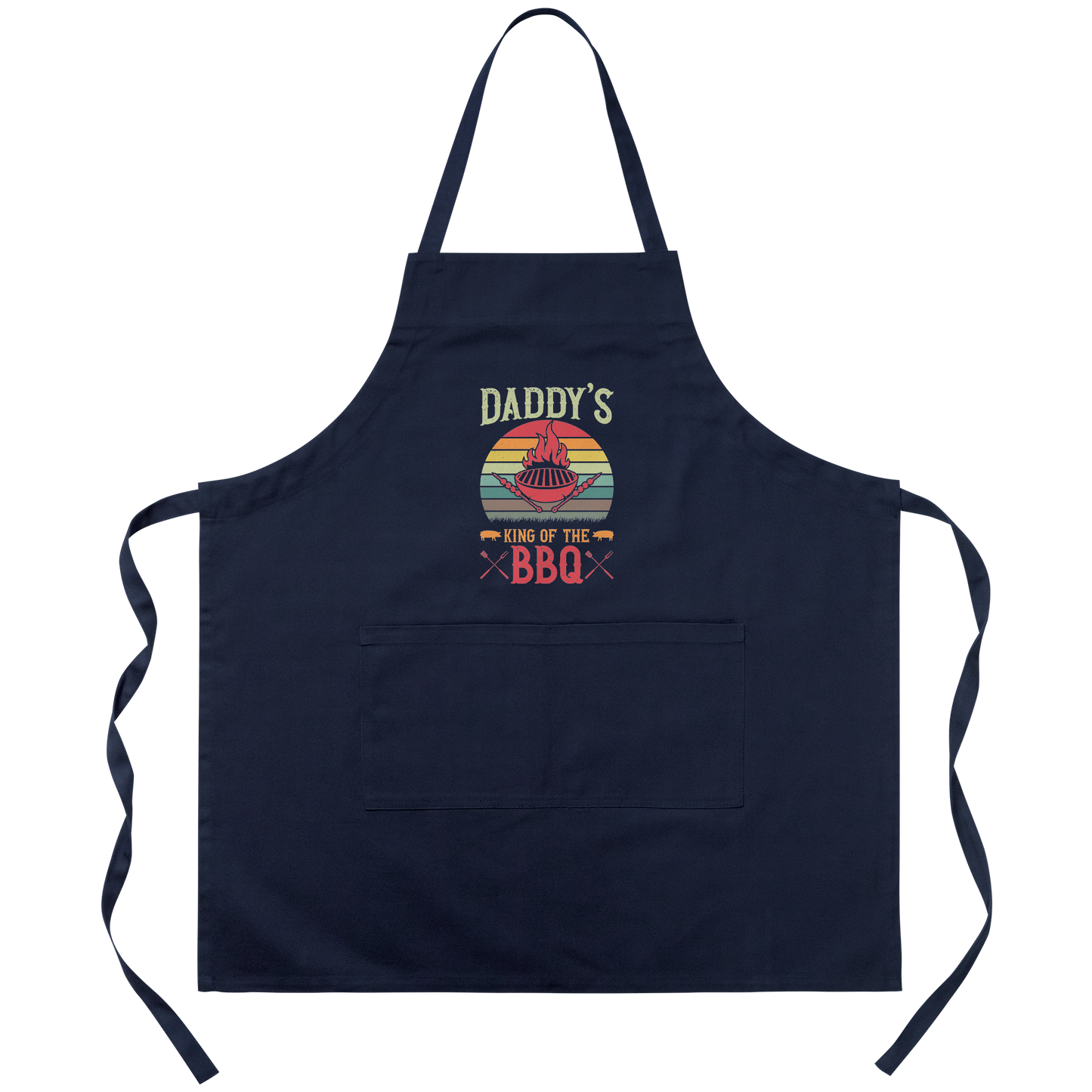 King_of_the_BBQ_Cotton_Apron_Navy_Transparent_Mockup.png