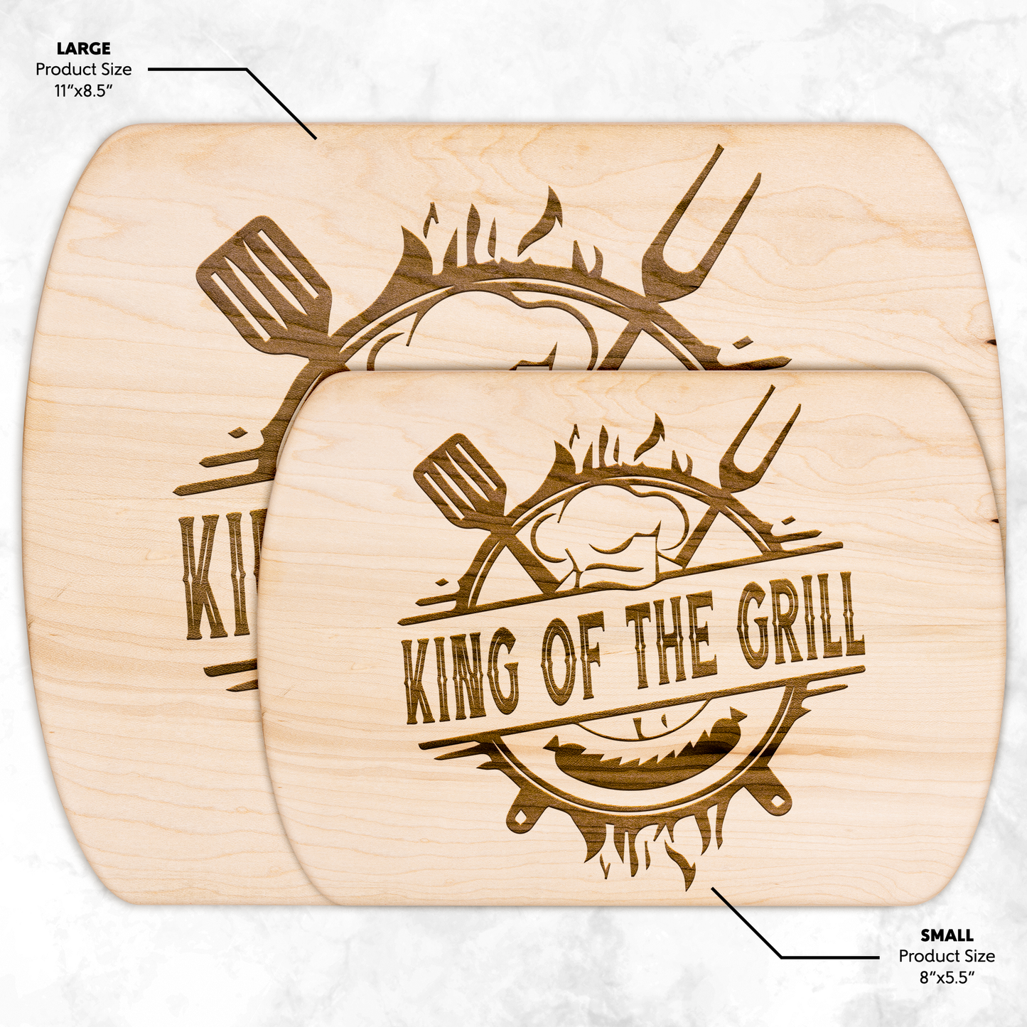 King_of_the_Grill_Oval_Cutting_Board_Light_H_Size_Options_Mockup.png