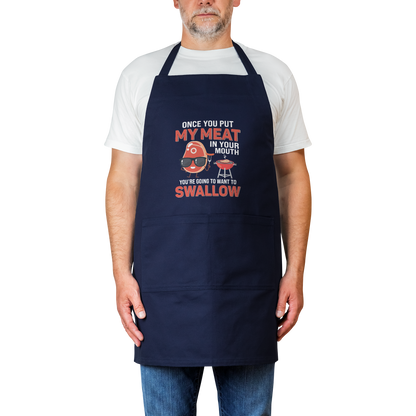 Swallow_Warning_Cotton_Apron_Navy_Model_Mockup.png